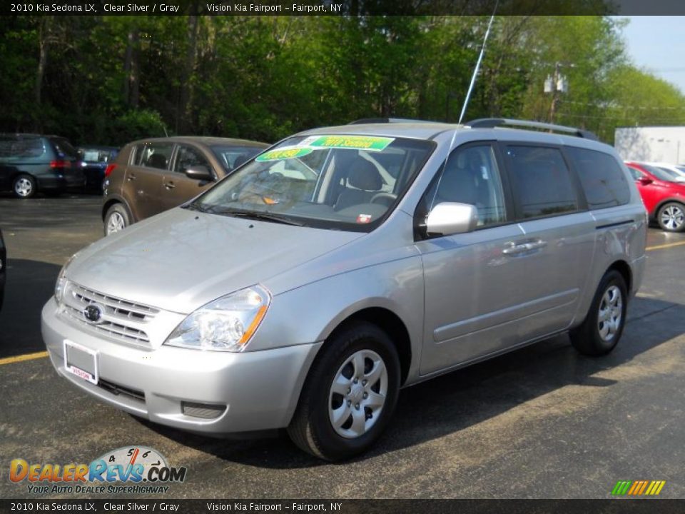 2010 Kia Sedona LX Clear Silver / Gray Photo #1