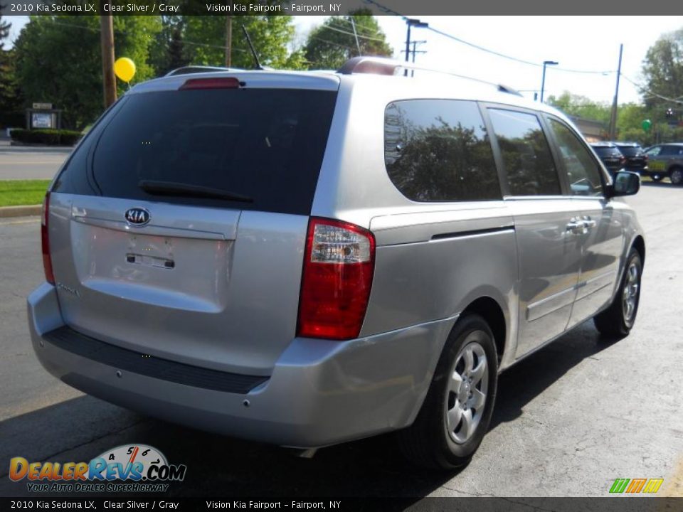 2010 Kia Sedona LX Clear Silver / Gray Photo #2