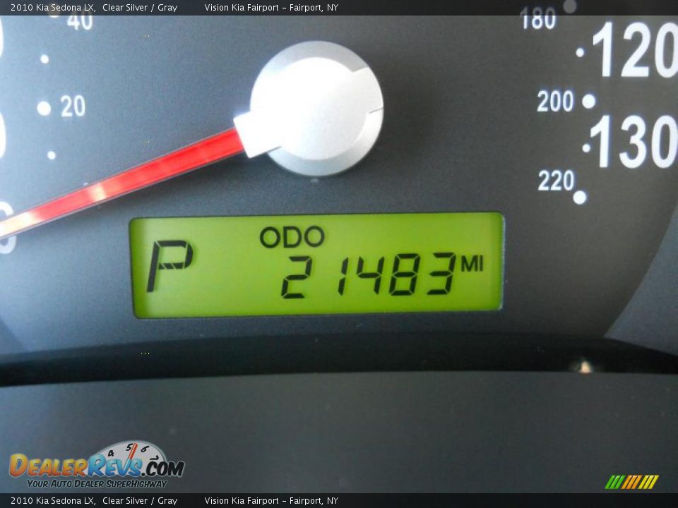 2010 Kia Sedona LX Clear Silver / Gray Photo #3