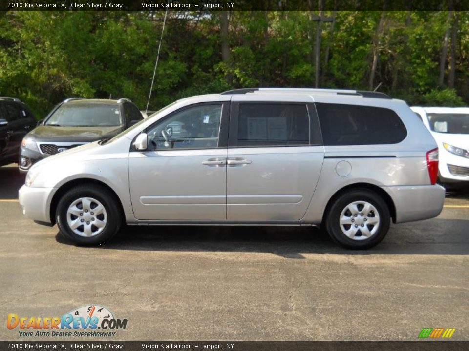 2010 Kia Sedona LX Clear Silver / Gray Photo #14