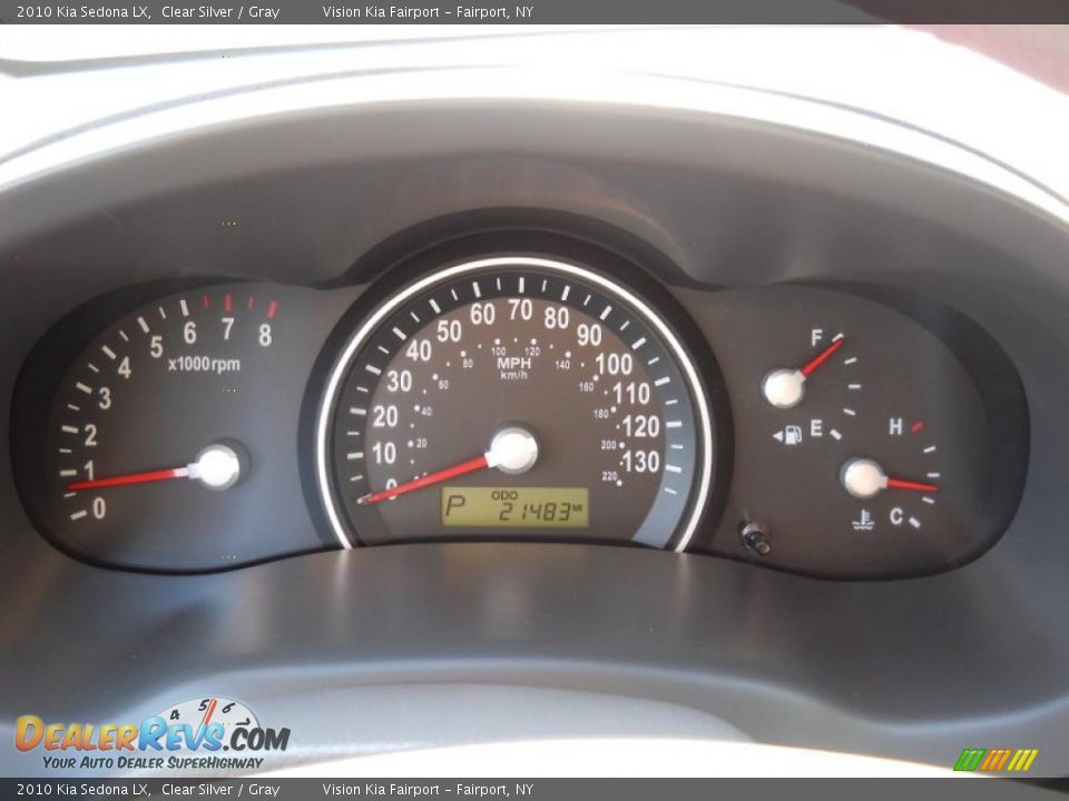 2010 Kia Sedona LX Clear Silver / Gray Photo #27