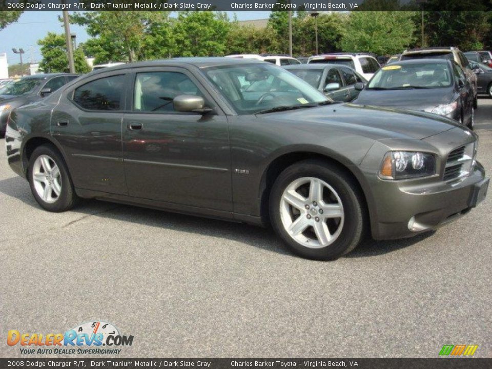 2008 Dodge Charger R/T Dark Titanium Metallic / Dark Slate Gray Photo #2