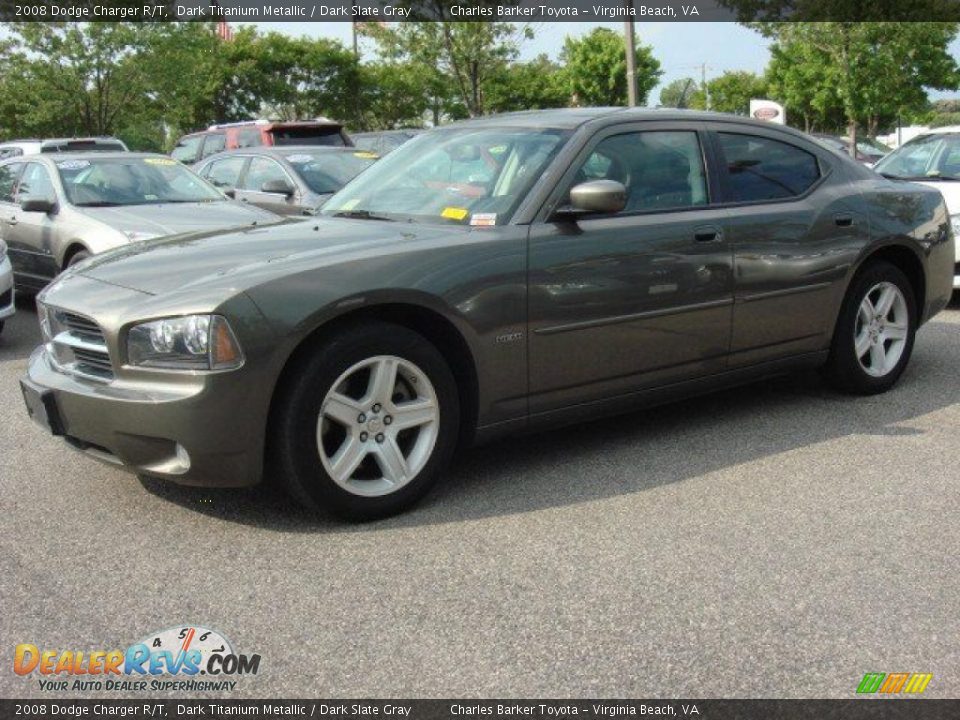 2008 Dodge Charger R/T Dark Titanium Metallic / Dark Slate Gray Photo #5
