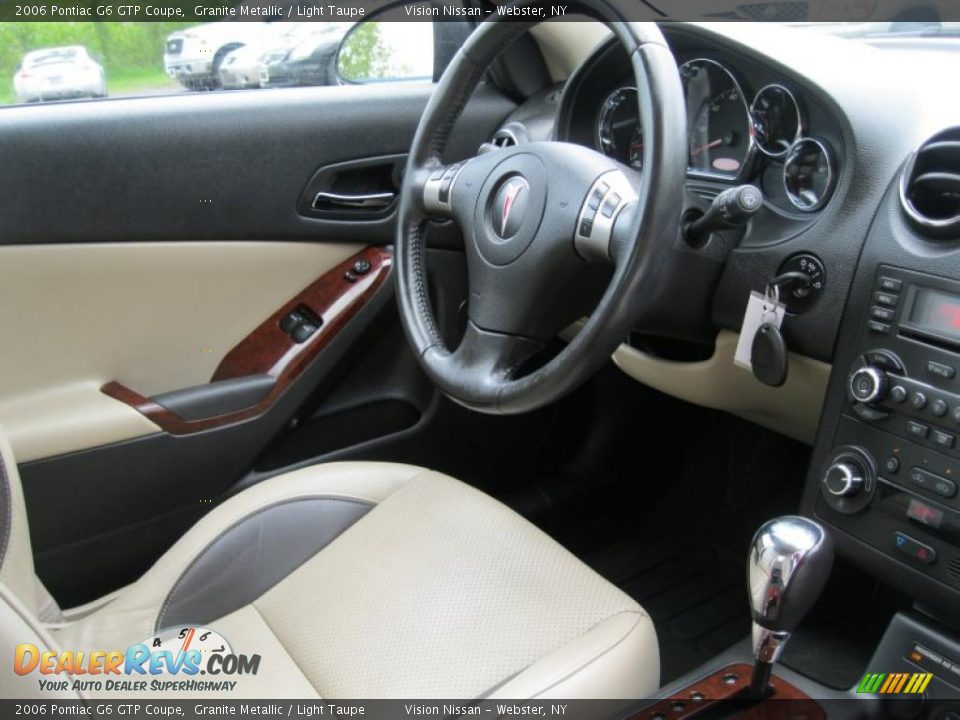 Light Taupe Interior 2006 Pontiac G6 Gtp Coupe Photo 4