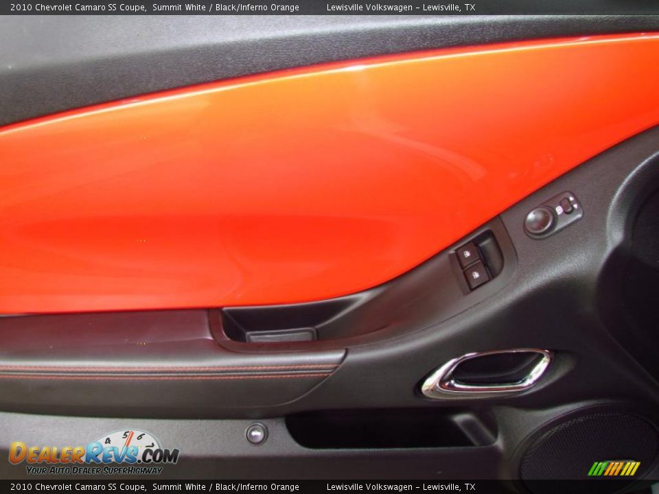 2010 Chevrolet Camaro SS Coupe Summit White / Black/Inferno Orange Photo #13