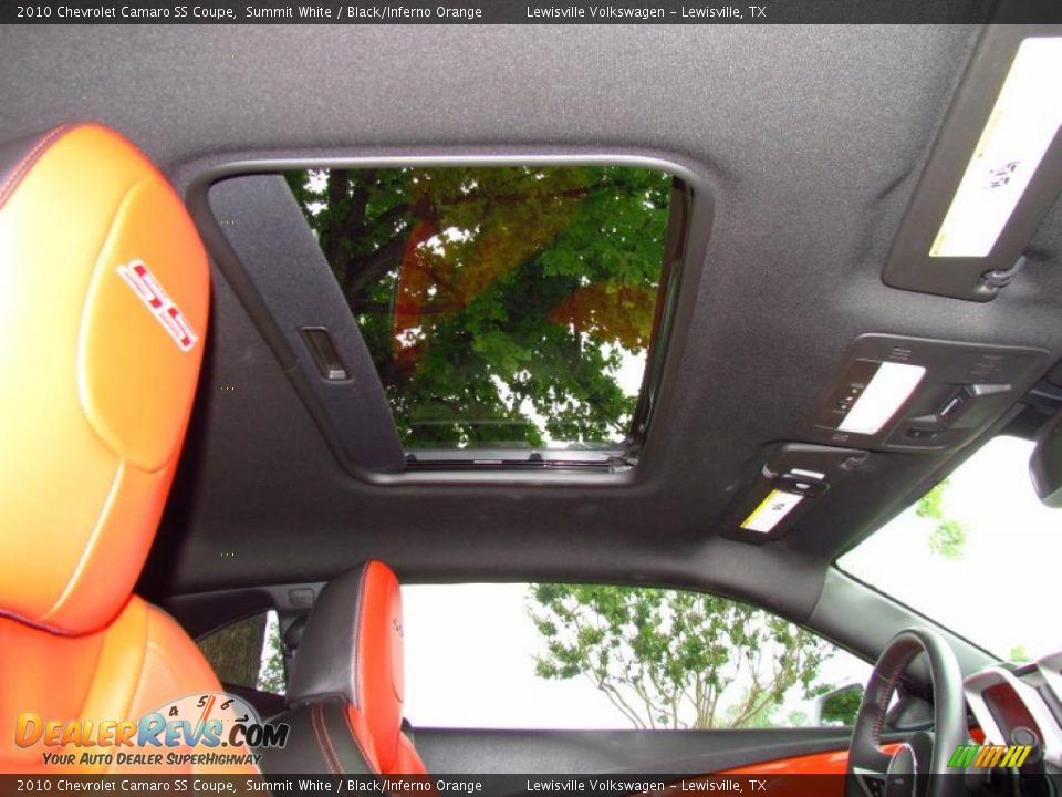 2010 Chevrolet Camaro SS Coupe Summit White / Black/Inferno Orange Photo #19