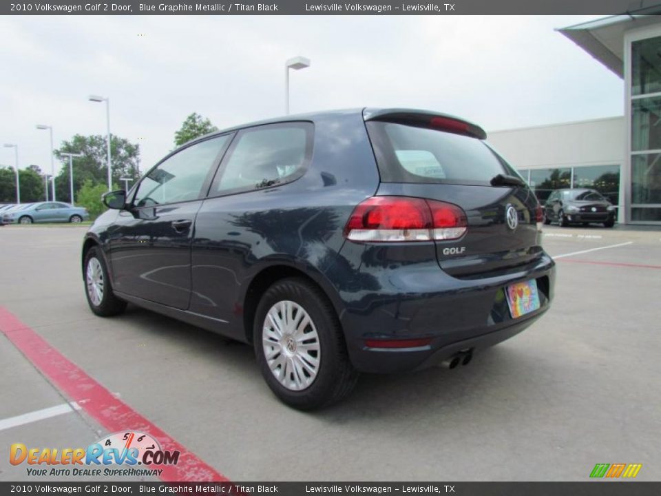 2010 Volkswagen Golf 2 Door Blue Graphite Metallic / Titan Black Photo #3