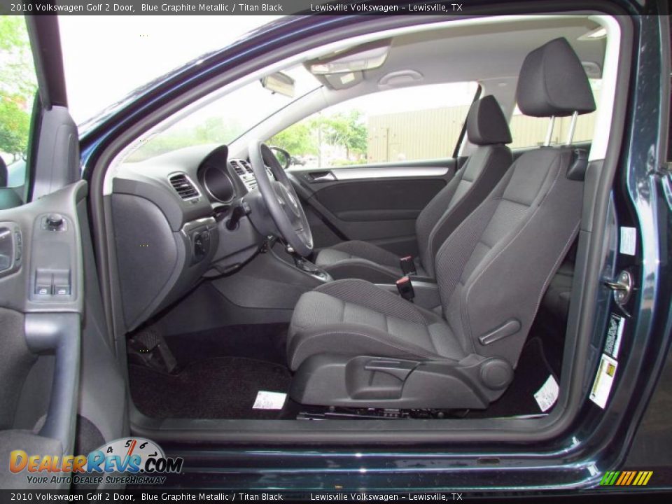 Titan Black Interior - 2010 Volkswagen Golf 2 Door Photo #9