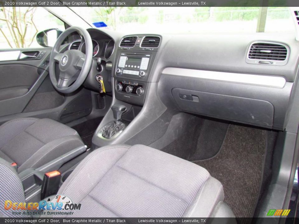 Titan Black Interior - 2010 Volkswagen Golf 2 Door Photo #14