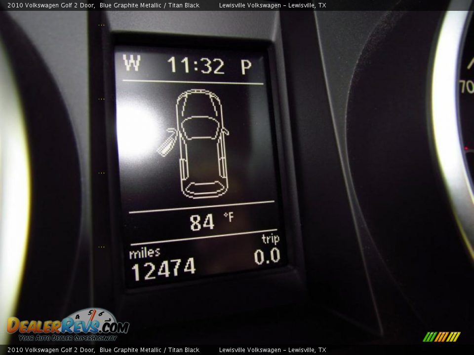 2010 Volkswagen Golf 2 Door Blue Graphite Metallic / Titan Black Photo #19