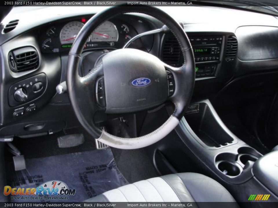 Black Silver Interior 2003 Ford F150 Harley Davidson