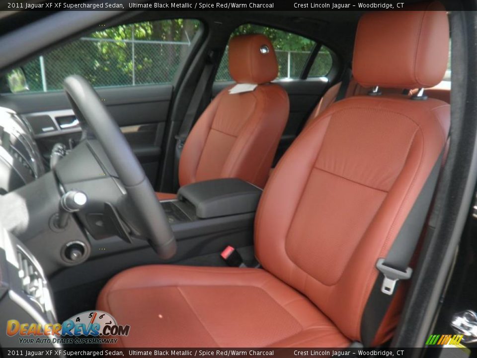 Spice Red/Warm Charcoal Interior - 2011 Jaguar XF XF Supercharged Sedan Photo #8