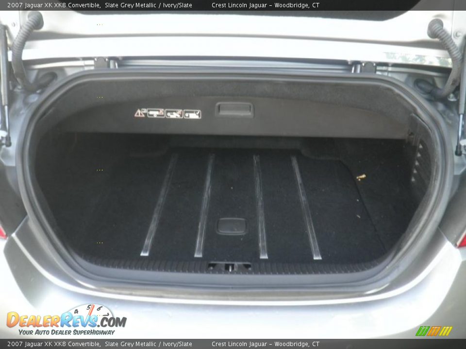 2007 Jaguar XK XK8 Convertible Slate Grey Metallic / Ivory/Slate Photo #10