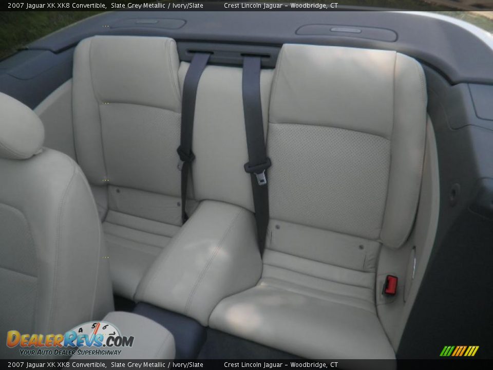 2007 Jaguar XK XK8 Convertible Slate Grey Metallic / Ivory/Slate Photo #12