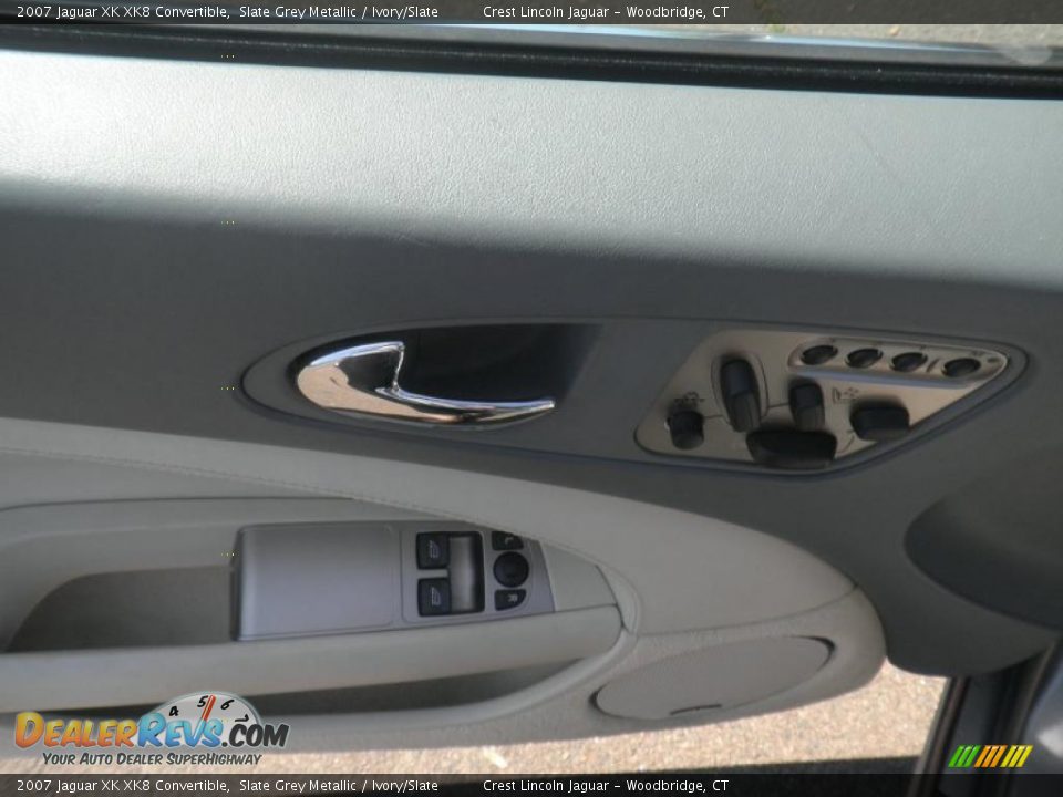 2007 Jaguar XK XK8 Convertible Slate Grey Metallic / Ivory/Slate Photo #14