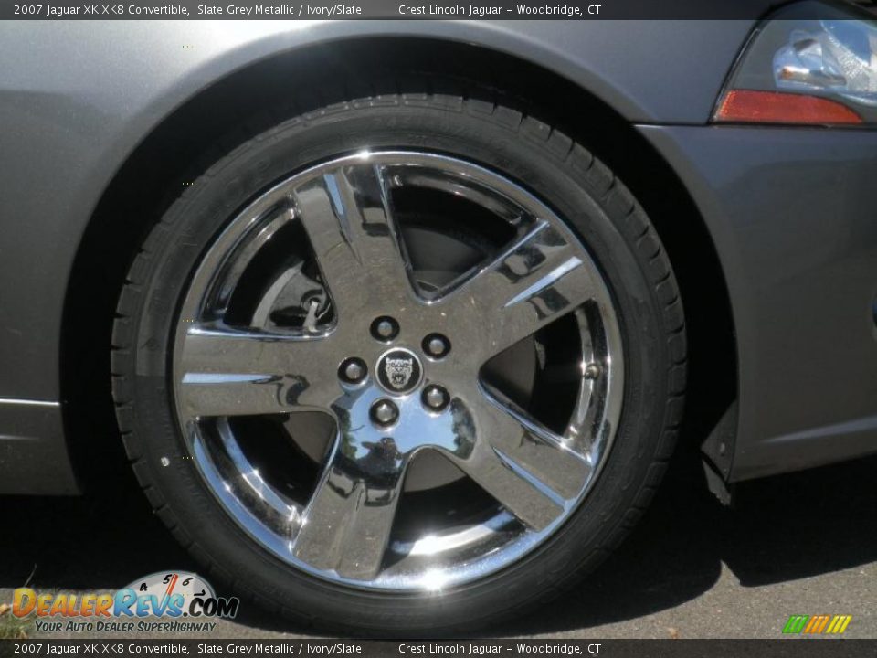 2007 Jaguar XK XK8 Convertible Slate Grey Metallic / Ivory/Slate Photo #17