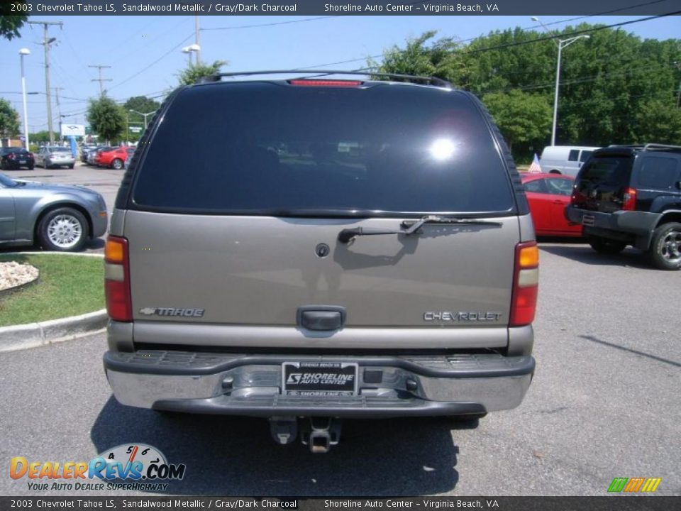 2003 Chevrolet Tahoe LS Sandalwood Metallic / Gray/Dark Charcoal Photo #4