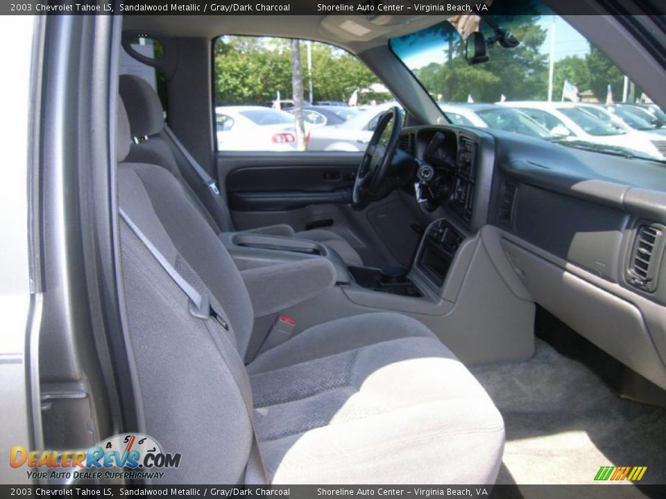 2003 Chevrolet Tahoe LS Sandalwood Metallic / Gray/Dark Charcoal Photo #14