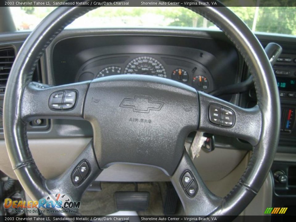 2003 Chevrolet Tahoe LS Sandalwood Metallic / Gray/Dark Charcoal Photo #22