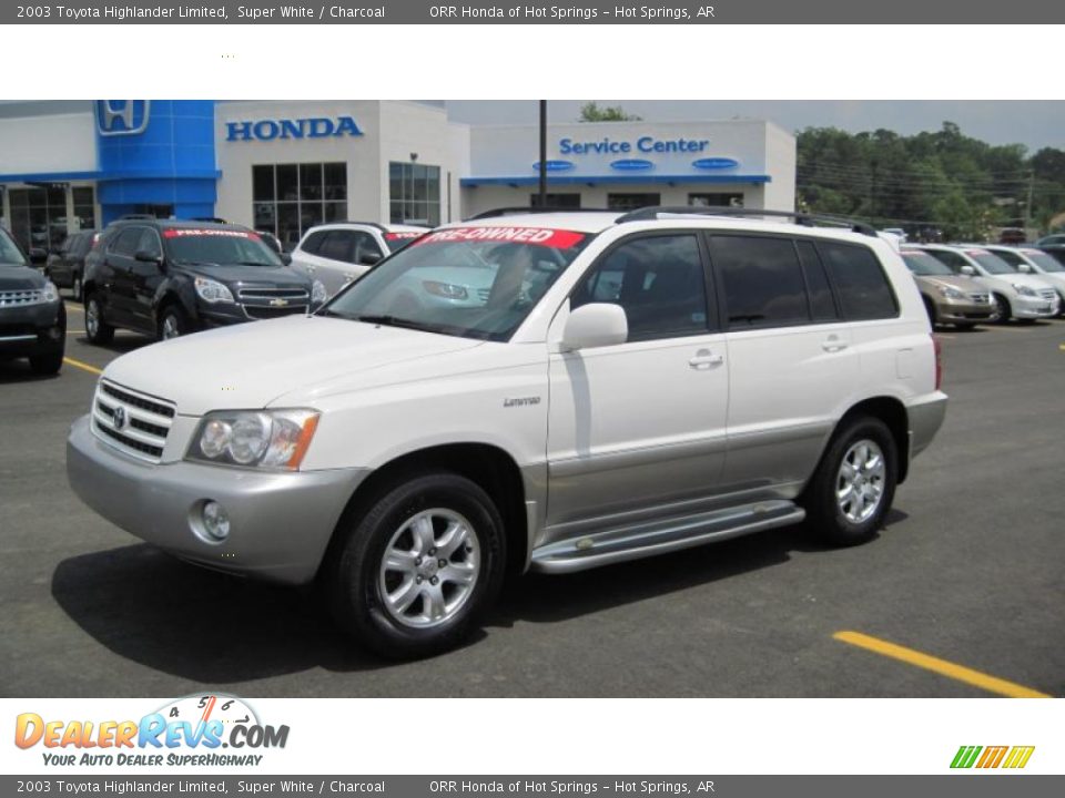 2003 Toyota Highlander Limited Super White / Charcoal Photo #1