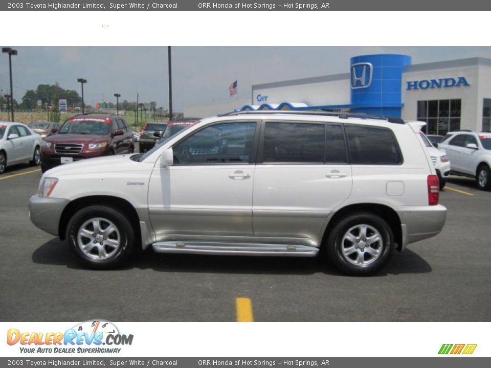 2003 Toyota Highlander Limited Super White / Charcoal Photo #2