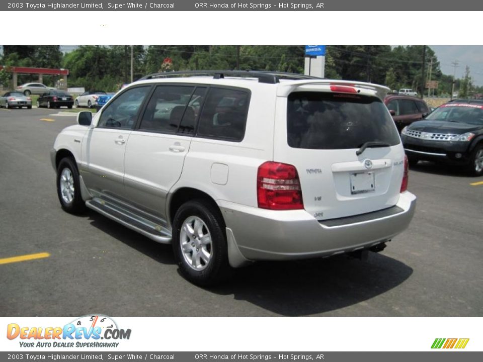 2003 Toyota Highlander Limited Super White / Charcoal Photo #3