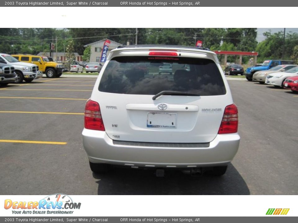 2003 Toyota Highlander Limited Super White / Charcoal Photo #4