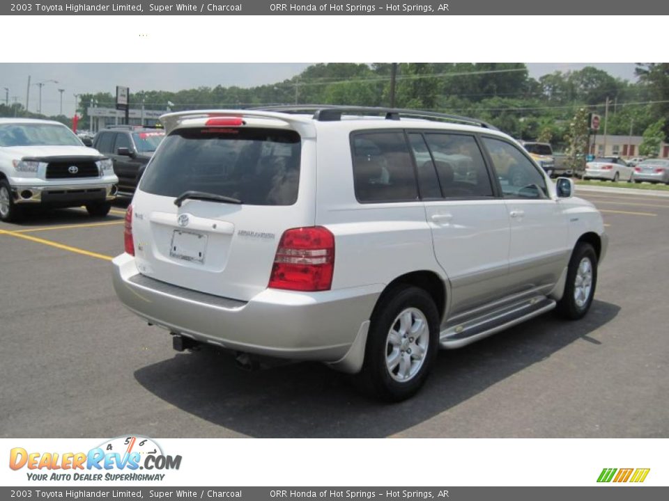 2003 Toyota Highlander Limited Super White / Charcoal Photo #5
