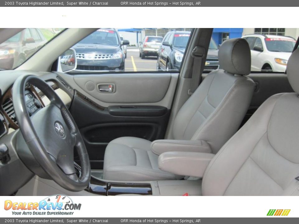 2003 Toyota Highlander Limited Super White / Charcoal Photo #10