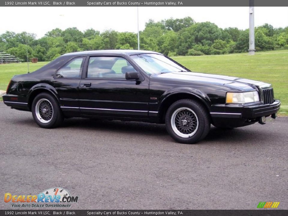 Black 1992 Lincoln Mark VII LSC Photo #1