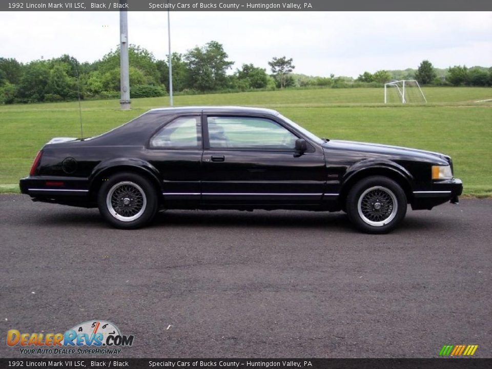 1992 Lincoln Mark VII LSC Black / Black Photo #4