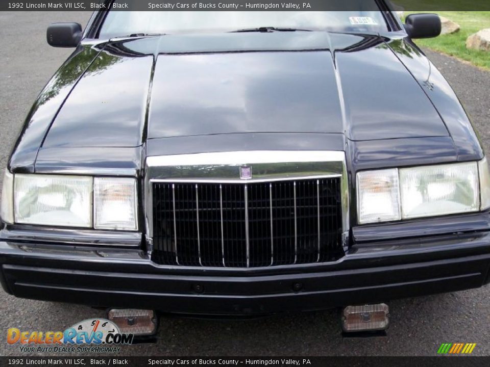 1992 Lincoln Mark VII LSC Black / Black Photo #10