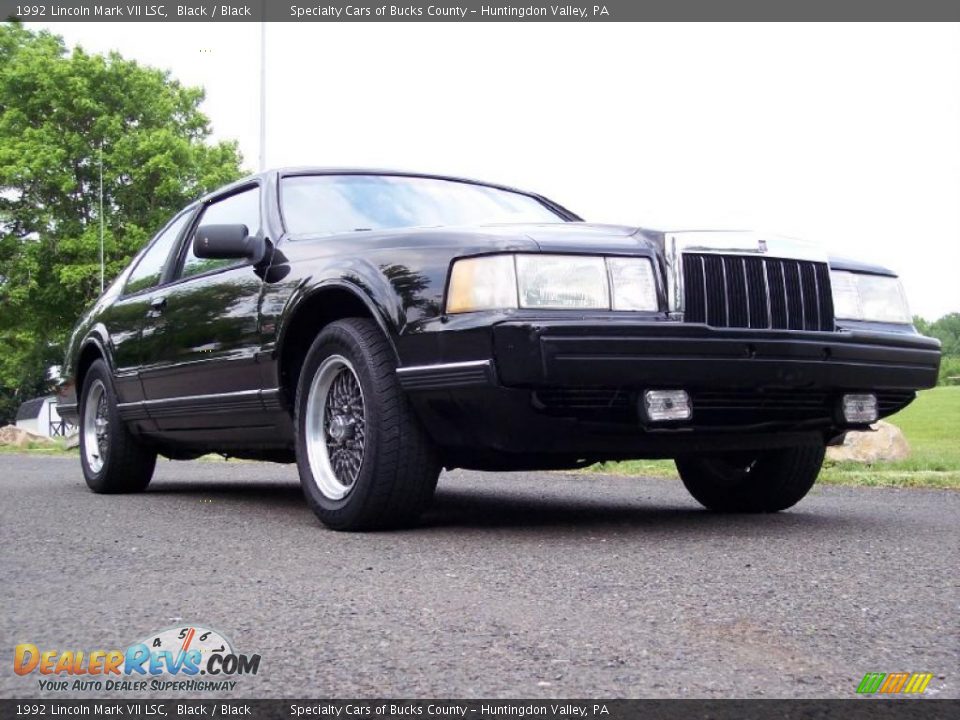 1992 Lincoln Mark VII LSC Black / Black Photo #11