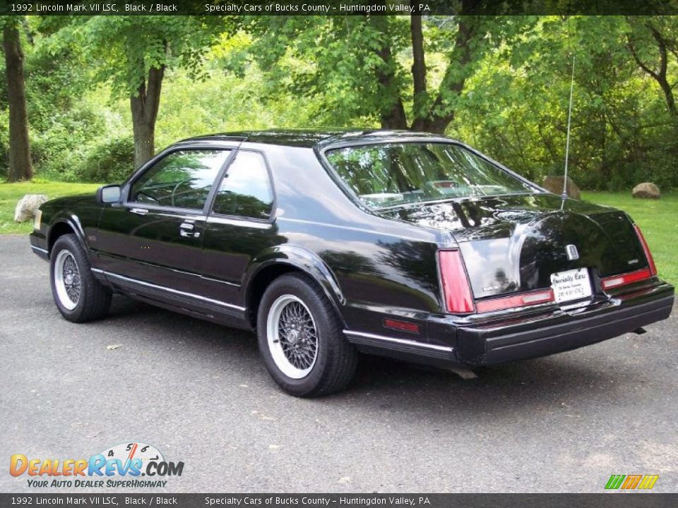 1992 Lincoln Mark VII LSC Black / Black Photo #13