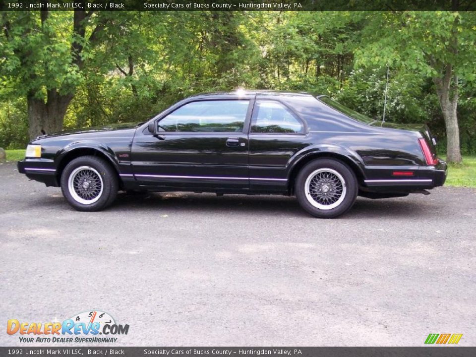 1992 Lincoln Mark VII LSC Black / Black Photo #14