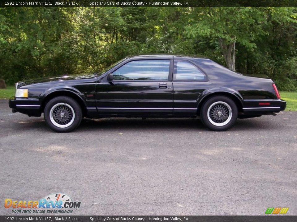 1992 Lincoln Mark VII LSC Black / Black Photo #15