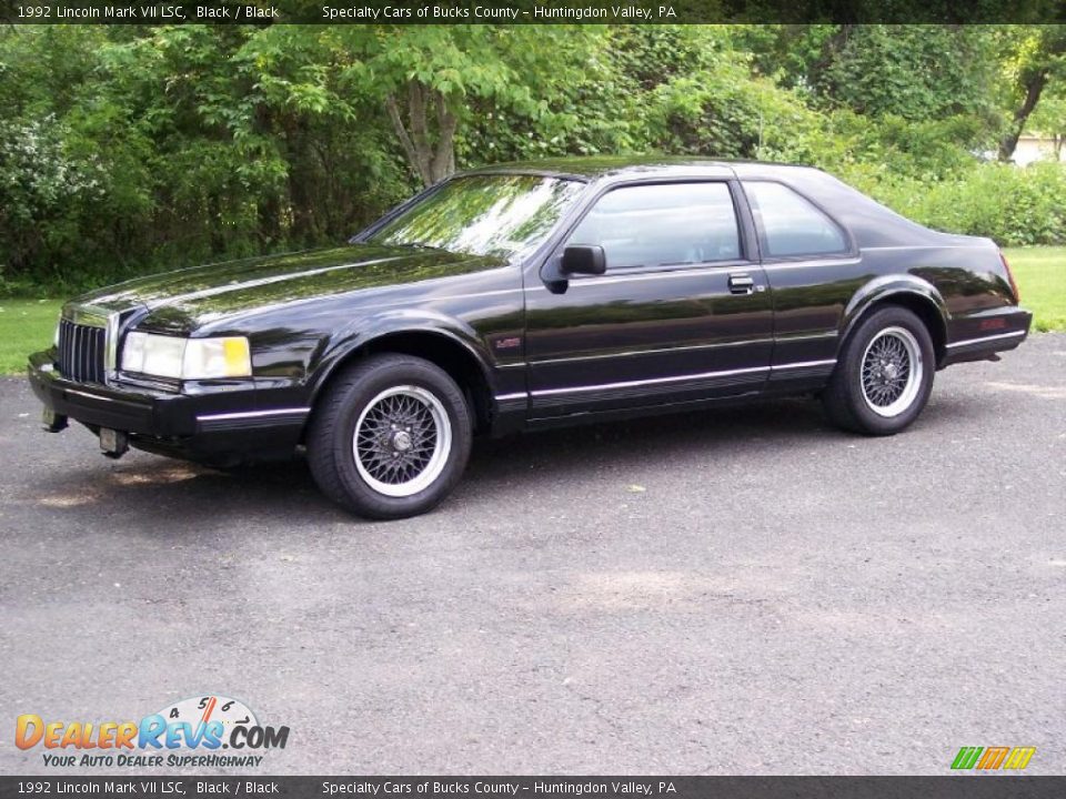 1992 Lincoln Mark VII LSC Black / Black Photo #16