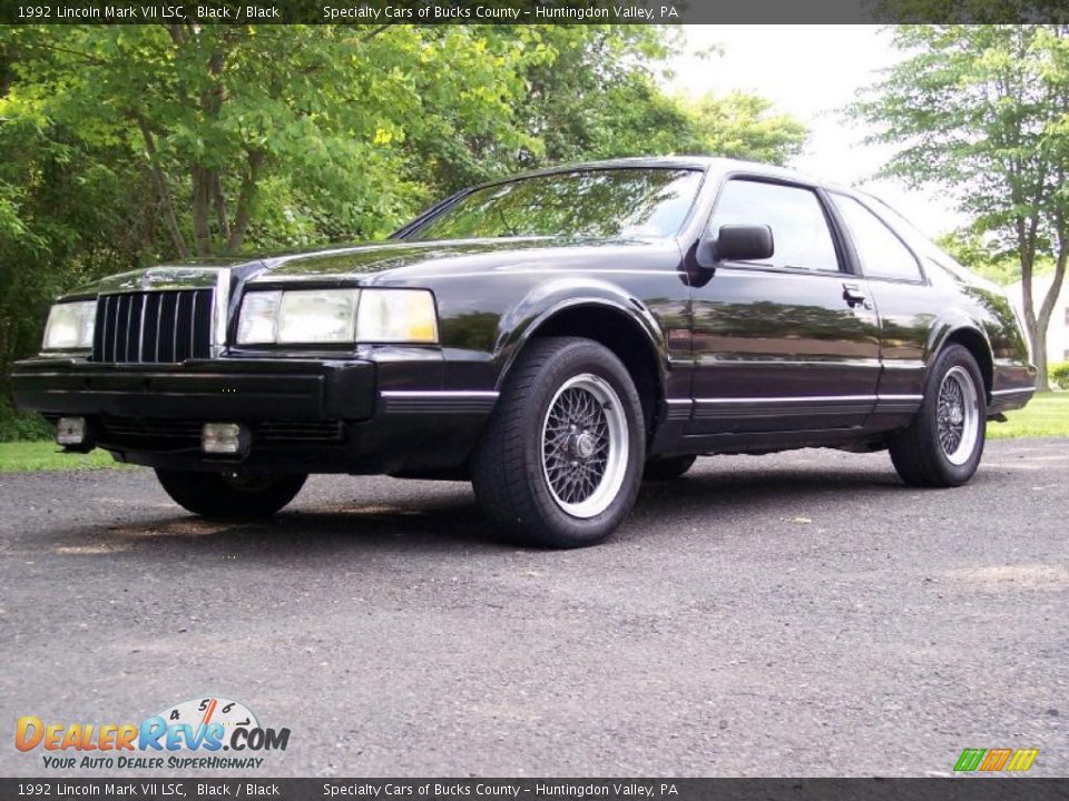 1992 Lincoln Mark VII LSC Black / Black Photo #17