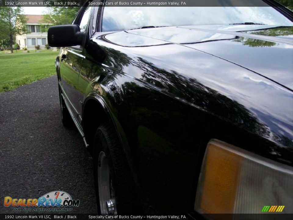 1992 Lincoln Mark VII LSC Black / Black Photo #20