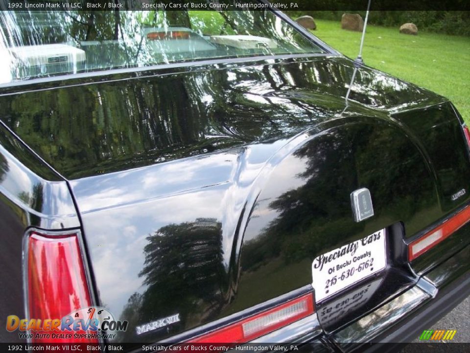 1992 Lincoln Mark VII LSC Black / Black Photo #26