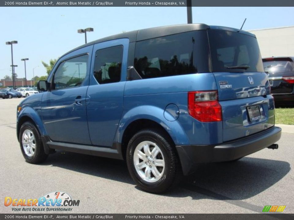 2006 Honda Element EX-P Atomic Blue Metallic / Gray/Blue Photo #4