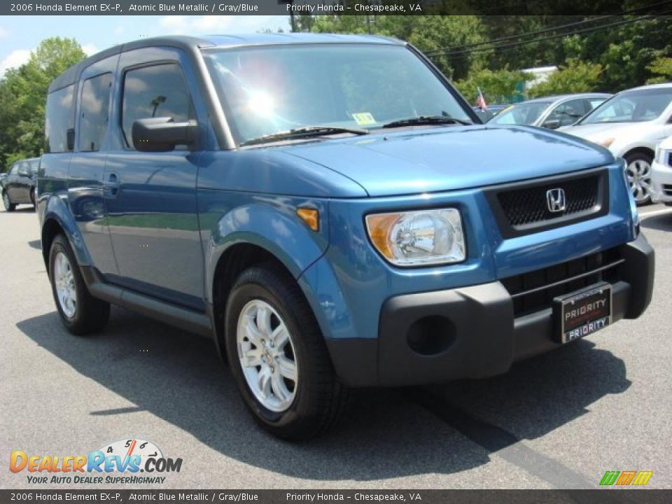 2006 Honda Element EX-P Atomic Blue Metallic / Gray/Blue Photo #7