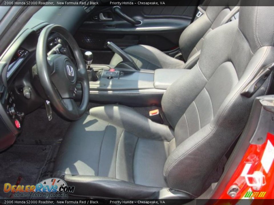 Black Interior - 2006 Honda S2000 Roadster Photo #11