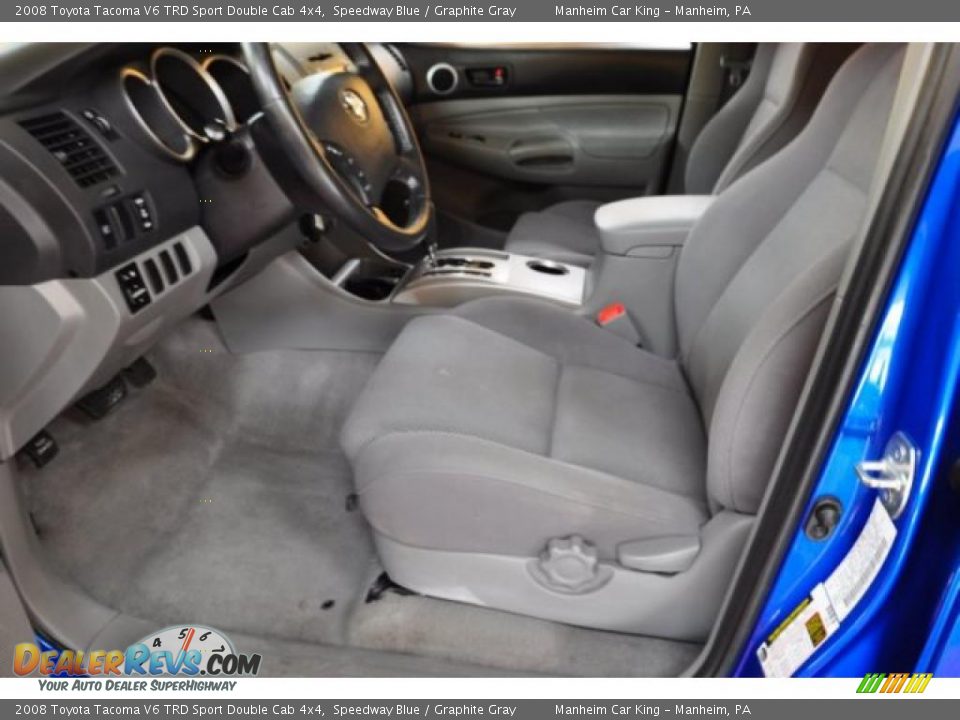 Graphite Gray Interior - 2008 Toyota Tacoma V6 TRD Sport Double Cab 4x4 Photo #10