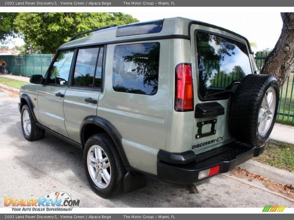 2003 Land Rover Discovery S Vienna Green / Alpaca Beige Photo #6