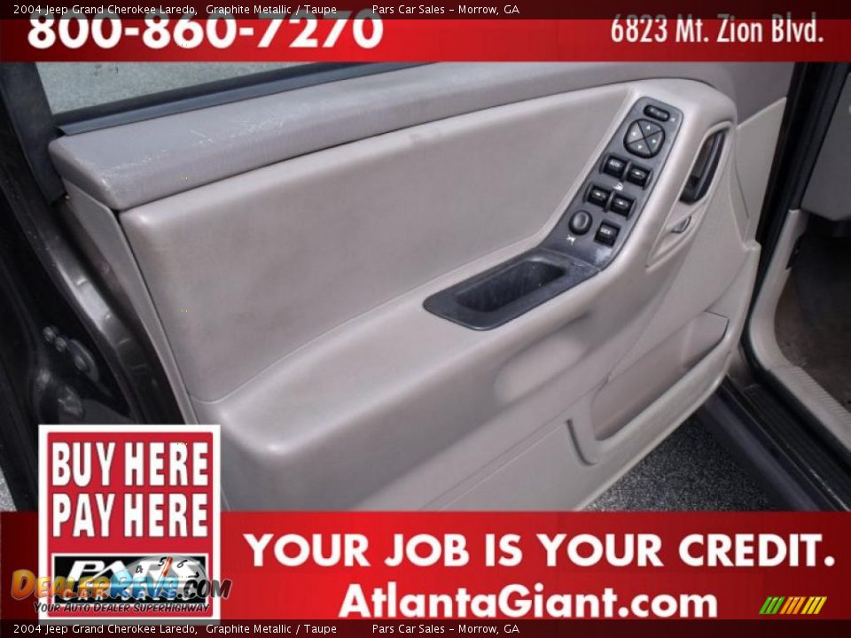 2004 Jeep Grand Cherokee Laredo Graphite Metallic / Taupe Photo #7