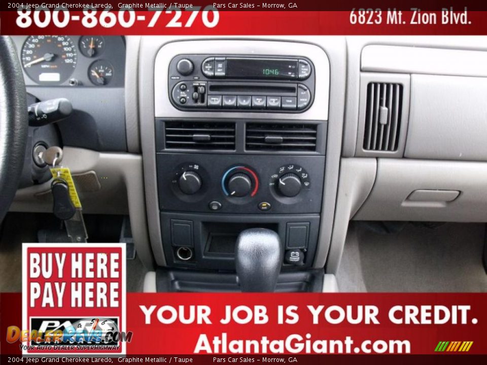 2004 Jeep Grand Cherokee Laredo Graphite Metallic / Taupe Photo #11