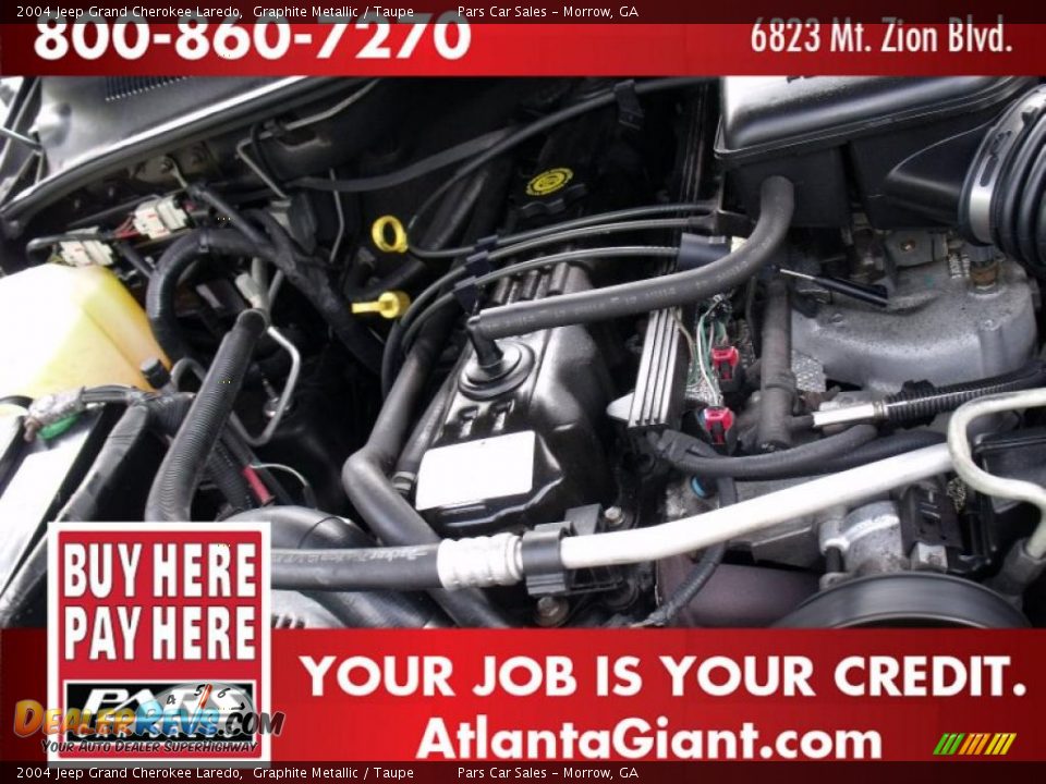 2004 Jeep Grand Cherokee Laredo Graphite Metallic / Taupe Photo #13