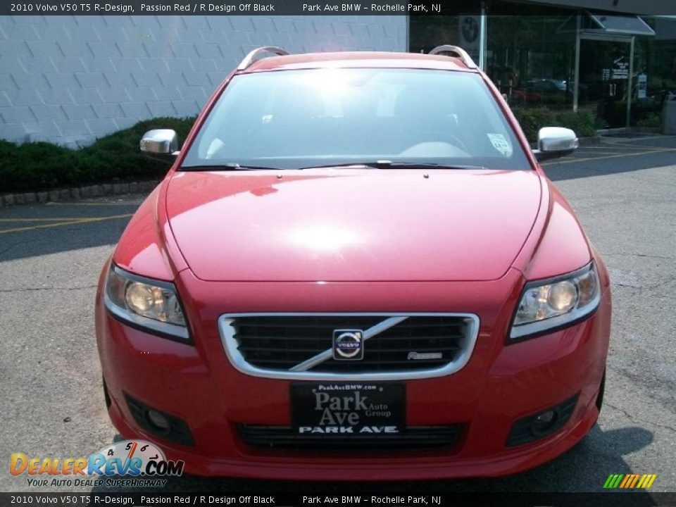 2010 Volvo V50 T5 R-Design Passion Red / R Design Off Black Photo #2