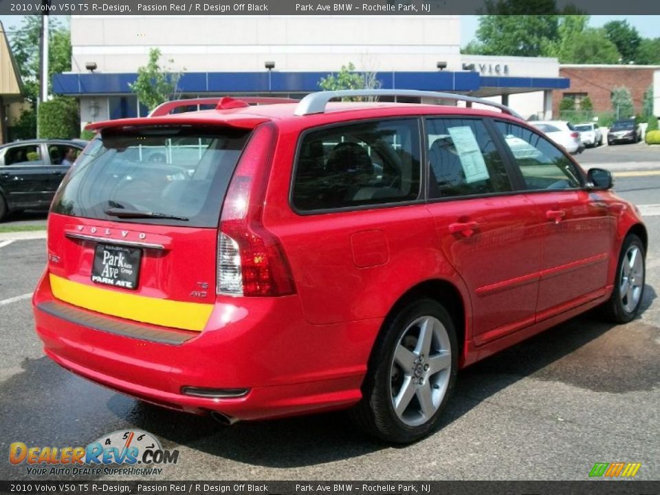 2010 Volvo V50 T5 R-Design Passion Red / R Design Off Black Photo #5